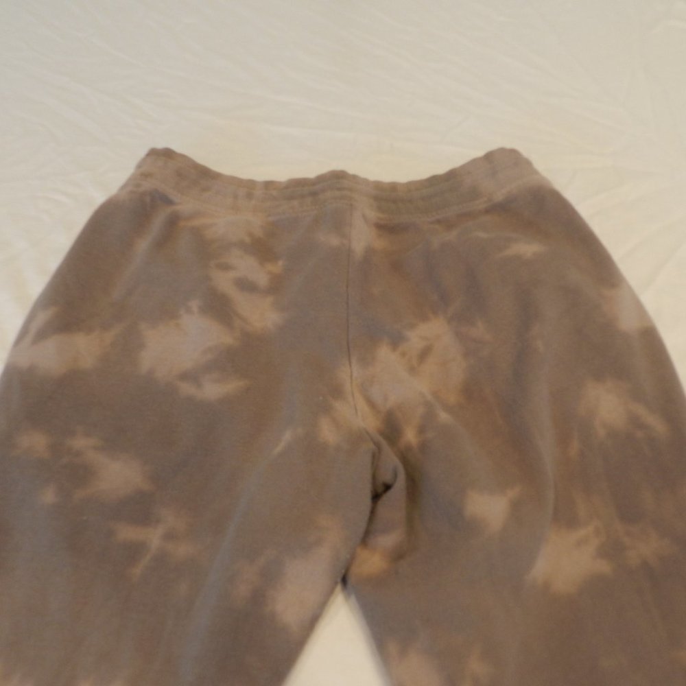 Alternative tie dye grey drawstring medium weight soft cotton jogger pants